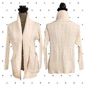 Cream colored cardigan sweater
